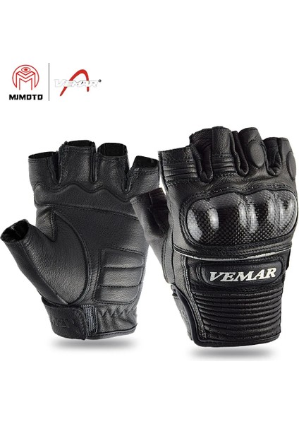 Siyah Stil M Boyutu Parmaksız Eldiven Bisiklet Kauçuk Sert Knuckle Yarım Parmak Koruyucu Donanım Erkek Kadın Koyun Derisi Bisiklet Eldiveni Unisex (Yurt Dışından) fiyatları