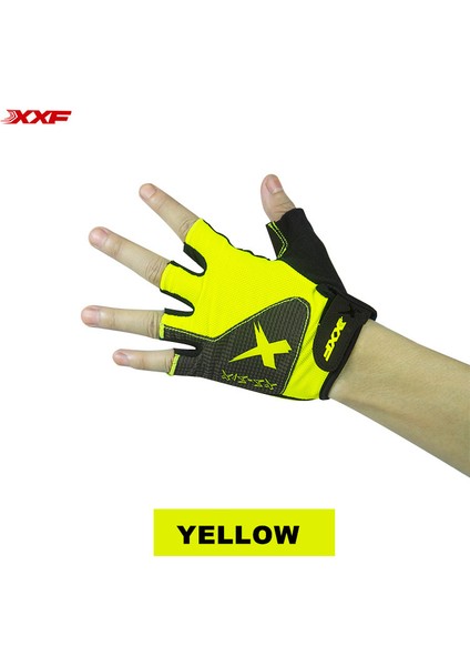 Sarı Stil M Boyutu 2017 Zaman Sınırlı Sıcak Darbeye Dayanıklı Bisiklet Bisiklet Bisiklet Yarım Parmak Eldiven Mtb Takım Yarışı Erkekler Için Guantes Ciclismo Naylon (Yurt Dışından)