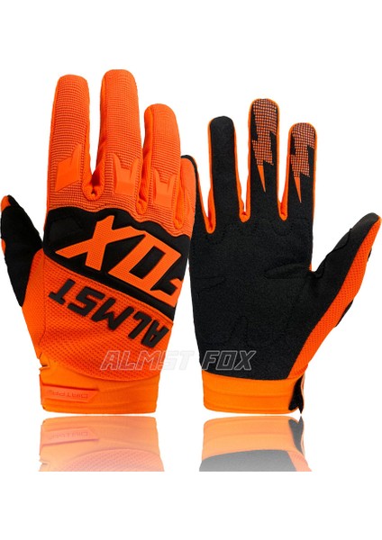 Turuncu Tarzı L Boyutu Almst Fox Top Yarış Bisiklet Eldiveni Dağ Bisikleti Yol Bisikleti Motosiklet Eldivenleri Bmx Atv Mtb Enduro Eldiven Motokros Unisex (Yurt Dışından)
