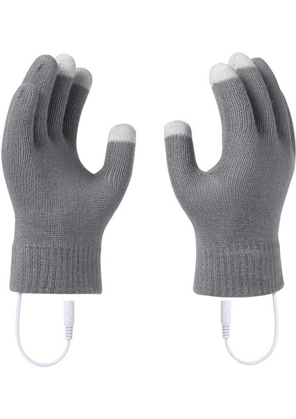 Mavi Stil USB Isıtmalı Eldiven Kış Eldivenler Kadın Dokunmatik Ekran 5V Isıtma Örgü Eldiven El Isıtıcı Termal Eldiven Dokunmatik Ekran ile (Yurt Dışından) fiyatları