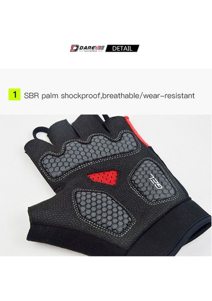 Siyah Stil Asya-S Darevıe Mtb Bisiklet Eldiveni Jel Yastıklı Darbeye Dayanıklı Nefes Yarım Parmak Bisiklet Eldiveni (Yurt Dışından) modelleri