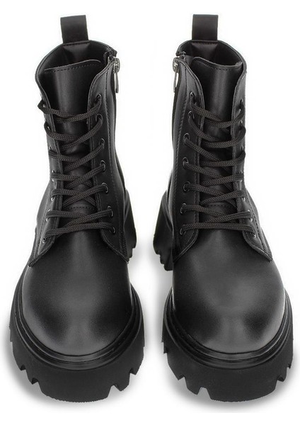 Kadın Kalın Tabanlı Günlük Postal Bot Fermuarlı Bağcıklı Tam Kalıp Kısa Bot modelleri