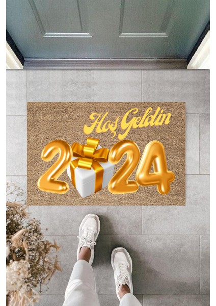 Kapı Önü Paspası Yeni Yıl Konsepti Dijital Baskı PY-175111184