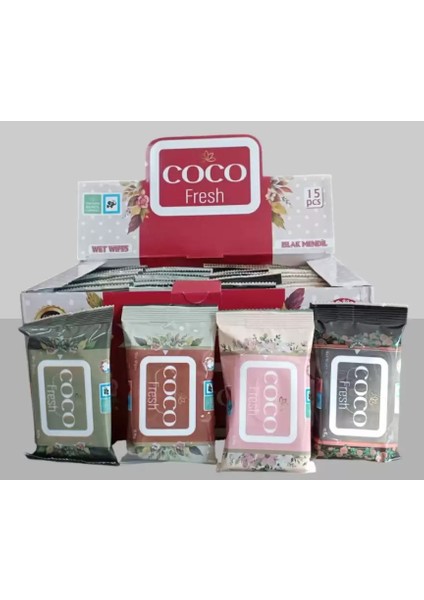 Cocofresh Islak Mendil 36 Adet - 1 Kutu - Renkli Cep Mendil fiyatları