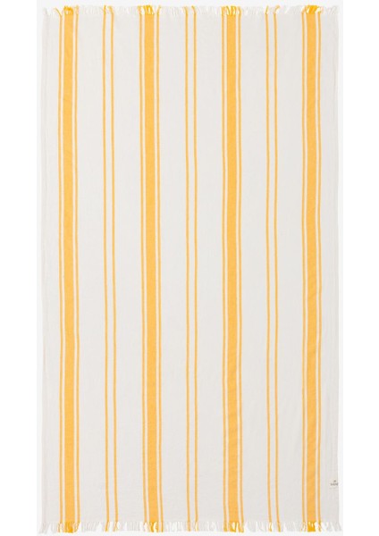 Earth Stripe Pamuk Peştamal Sarı 90 x 175