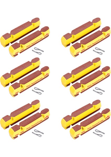 6 Çift Tarzı Deemount Çift Karbon Jant Fren Balataları Yol Bisikleti Kollu Fren Içi Karbon Tekerlek Isı Dağılımı Teknolojisi Için (Yurt Dışından)