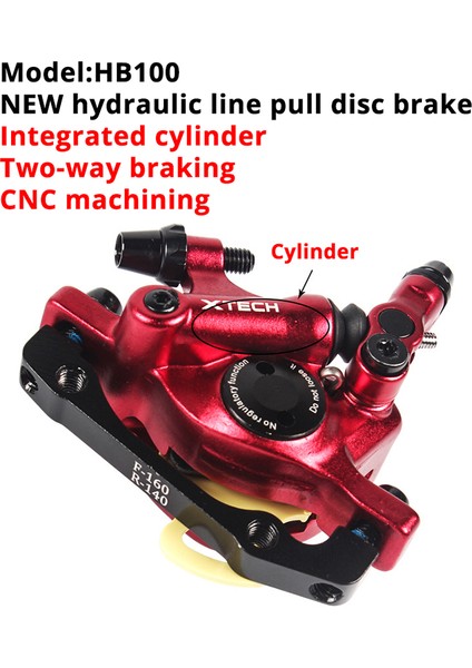 Siyah A Çifti Tarzı Xtech HB100 Hidrolik Disk Fren Kaliperleri Ön & Arka Hs1 G3 Rotorlar Mtb Yol Bisikleti Mekanik Kaliper Disk Frenler Piston Parçaları (Yurt Dışından)