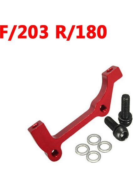 Kırmızı F203-R180MM Stili Bisiklet Disk Fren Adaptörü Pm Is Bisiklet Fren Kaliper Adaptörü Rotor Dönüştürücü Bisiklet Aksesuarları (Yurt Dışından)