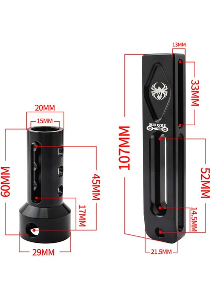 Kırmızı Stil Muqzı Bisiklet Ön Arka Fren Kaliper Adaptörü Fren Uzatma Montajı Katlanabilir Bisiklet Dahon MP18 Için (Yurt Dışından) indirimleri