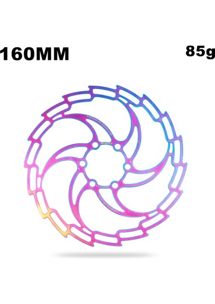 1 Adet 160MM Tarzı Mtb Dağ Yol Bisikleti Için 6 Cıvatalı Hidrolik Disk Fren Rotorları Gökkuşağı Fren Diski Rotorları (Yurt Dışından)