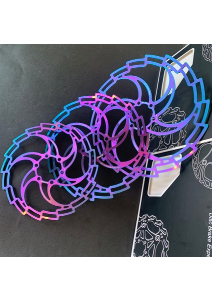 1 Adet 160MM Tarzı Mtb Dağ Yol Bisikleti Için 6 Cıvatalı Hidrolik Disk Fren Rotorları Gökkuşağı Fren Diski Rotorları (Yurt Dışından)