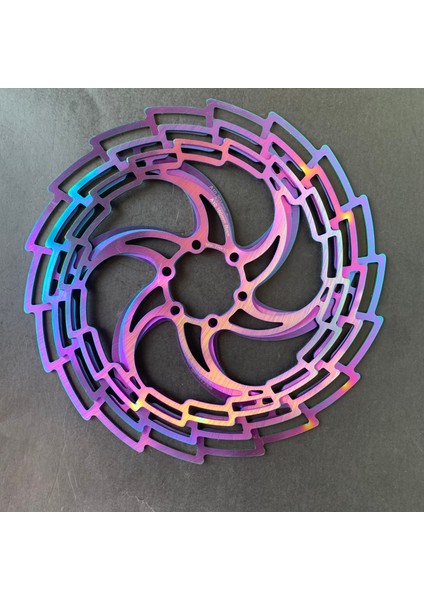 1 Adet 160MM Tarzı Mtb Dağ Yol Bisikleti Için 6 Cıvatalı Hidrolik Disk Fren Rotorları Gökkuşağı Fren Diski Rotorları (Yurt Dışından)