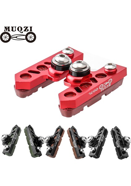 Karbon Siyahı Yeşil Tarzı Muqzı Uzatma Fren Balataları Alüminyum Alaşım ve Karbon Tekerlek Sessiz Fren Ayakkabıları Mtb Yol Katlanır Bisiklet Fren Pedalı Uzatma Adaptörü (Yurt Dışından)