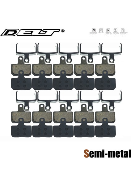 Dl-Pd 027R Stili Sram Avıd Db1 Db3 Db5 Level Parçaları Için 10 Çift Bisiklet Disk Fren Balatası Yarı Metal Mtb Dağ E-Bisiklet Aksesuarları (Yurt Dışından)