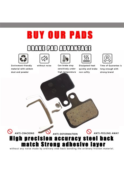 Dl-Pd 027R Stili Sram Avıd Db1 Db3 Db5 Level Parçaları Için 10 Çift Bisiklet Disk Fren Balatası Yarı Metal Mtb Dağ E-Bisiklet Aksesuarları (Yurt Dışından)