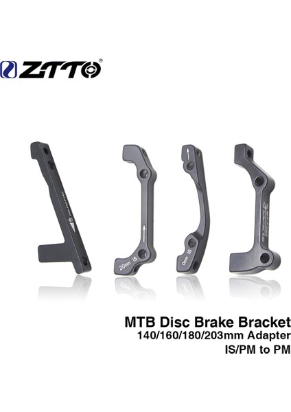 ZT18-7 Tarzı 1 Adet Dağ Bisikleti Disk Fren Dönüştürücü Hafif Braket Is Pm Ab'den Pm A'ya Disk Fren Montaj Adaptörü (Yurt Dışından)