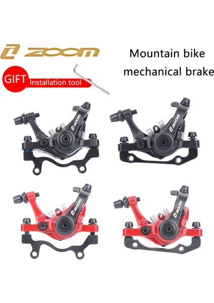 DB680 Arka Siyah Stil Zoom DB680 Bisiklet Fren Kelepçesi Mtb Mekanik Disk Fren Takımı Dağ Bisikleti Için Pistonlu Kaliper Pedal Çevirmeyle Rotorla Bisiklet Sürme (Yurt Dışından)