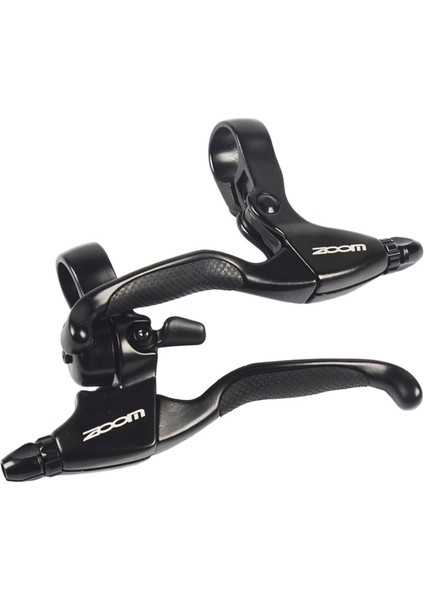 1 Çift Çan Tarzı Zoom Mtb Yol Bisikleti Fren Kolu Seti Alüminyum Alaşım Siyah Bisiklet Sapı 4 Parmak Sol & Sağ Zil ile V Fren Disk Fren - (Yurt Dışından)