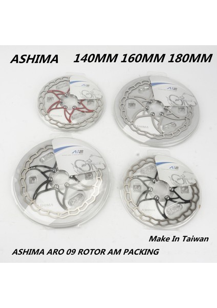 180MM Kırmızı Stil Ashıma Mtb Dağ Bisikleti Rotor Paslanmaz Süper Hafif Disk Fren Aro Civatalar Rotor (Yurt Dışından)