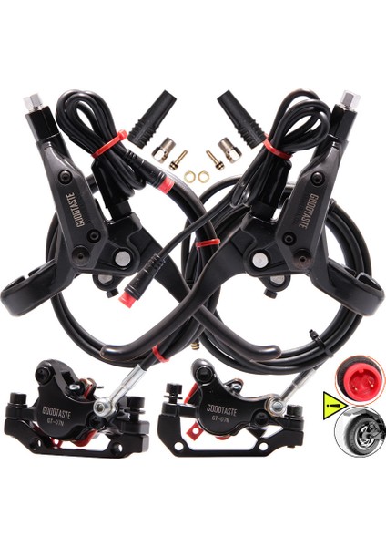 Arka Disk Fren Stili GT07N Elektrikli Bisiklet Dağ Bisikleti Scooter Bölünmüş Uzun Yağ Borusu Ayarlanabilir Sağ Disk Güç Kapatma Fren Xod Bafang Parçası (Yurt Dışından)
