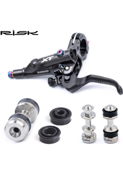 1 Çift Yedek Halka Stili Risk Titanyum Dağ Bisikleti Fren Kolu Pistonu Xt Slx M785 Disk Fren Piston Çubuğu Onarım Parçası Mtb Bisiklet Için (Yurt Dışından)