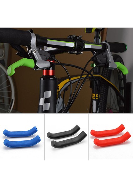 Yeşil Stil Evrensel Silikon Jel Fren Kolu Kılıfı Dağ Yol Bisikleti Bisiklet Koruma Kılıfı Koruyucu Kılıf Mtb Sabit Dişli (Yurt Dışından)