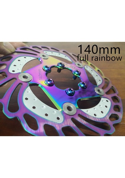 Tam Gökkuşağı 140MM Stili Dh Mtb Dağ Bisikleti Soğutma Fren Rotorları Aşağı Yokuş Yüzen Bisiklet Fren Altı Çivi Diski (Yurt Dışından)