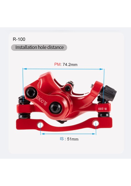 160 mm Arka Rotor Stili Blooke Scooter Disc Fren Kugoo G2 Pro Janobike T Elektrikli E-Scooter Mekanik Sağ Yan Kaliper Nutt Için (Yurt Dışından)