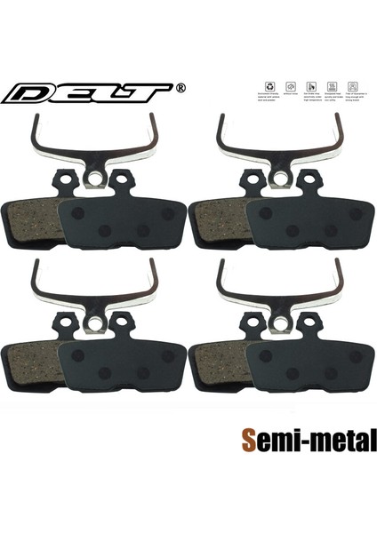Dl-Pd 006R Stili Sram Avid Code R Rehber Hidrolik Kaliper Için 4 Çift Yarı Metalik Mtb Dağ Bisikleti Disk Fren Pedalı (Yurt Dışından)