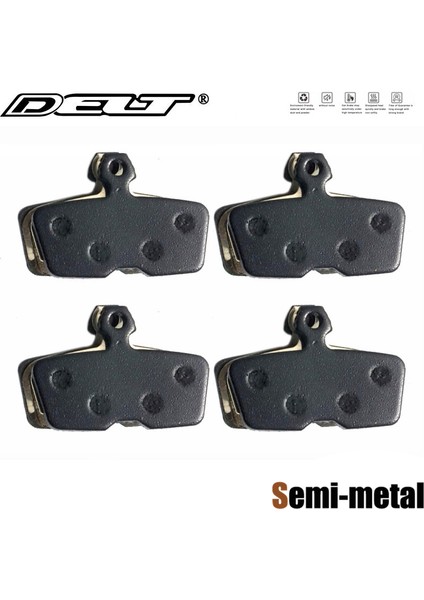 Dl-Pd 006R Stili Sram Avid Code R Rehber Hidrolik Kaliper Için 4 Çift Yarı Metalik Mtb Dağ Bisikleti Disk Fren Pedalı (Yurt Dışından)