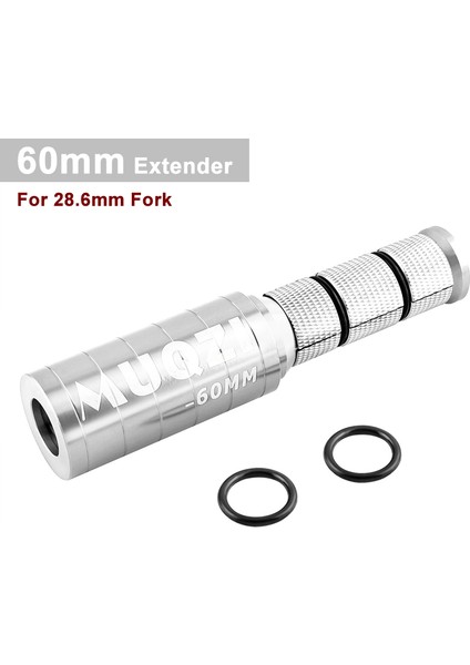 60MM Gümüş Tarzı C Alüminyum Mtb Yol Dağ Bisiklet Çatalı Genişleme Yıldızı Somun Gizli Karbon Alaşım Bisiklet Ön Çatal Boru Uzatıcı mm (Yurt Dışından)