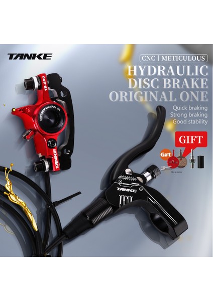 10 Kırmızı-Rf Stili Tanke Mtb Bisiklet Yağ Disk Fren Rotoru Kaliper Hidrolik Kollu Ön Arka Tutucu A B-Sütun C Bisiklet Parçaları Bisikletçilik (Yurt Dışından)