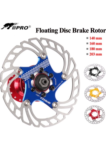 160MM Siyah Tarzı Iııpro Mtb Yol Bisikleti Fren Disk Rotoru Yüzen Pedal 6 Civatalı Tırnak Disk Dağ Hub Bisiklet Parçaları (Yurt Dışından)