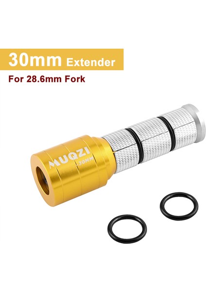 30MM Altın Tarzı C Alüminyum Mtb Yol Dağ Bisiklet Çatalı Genişleme Yıldızı Somun Gizli Karbon Alaşım Bisiklet Ön Çatal Boru Uzatıcı mm (Yurt Dışından)