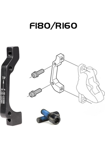 F180 R160 Tarzı Mtb Disk Fren Kaliper Çerçeve Adaptör Braketi Is ve Pm Alüminyum Alaşım Adaptör Bisiklet Aksesuarları (Yurt Dışından)