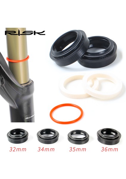 36MM Kit Stili Risk Tb Bisiklet Süspansiyon Ön Çatal Toz Keçesi Yağ Keçesi Sünger Halka Mtb Bisiklet Çatal Içi Boru Toz Kılıfı Bakımı (Yurt Dışından) modelleri