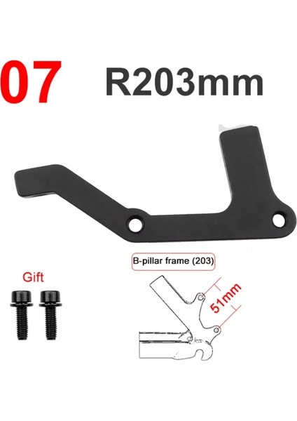 R203MM Tarzı Meroca Bisiklet Disk Fren Adaptörü Mtb Disk Fren Dönüştürücü Dağ Bisikleti Braketi Bisiklet Diski Için Bisiklet Kolu Montajı (Yurt Dışından)