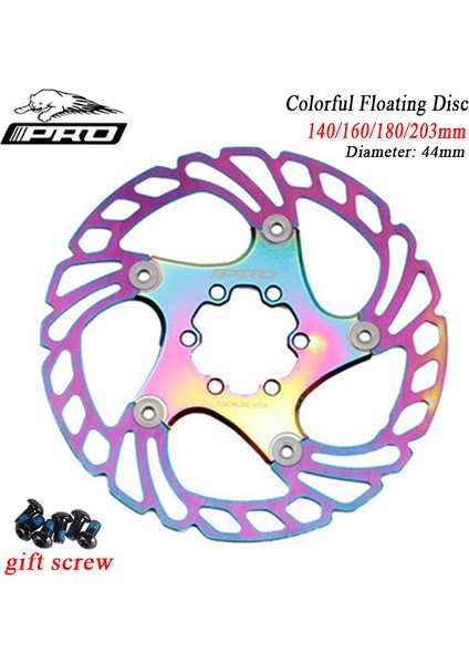 140MM Tarzı Renkli Yüzen Diskli Bisiklet Fren Rotoru Bicicleta Diskmm Altı Çivi Disk Fren Plakası (Yurt Dışından)