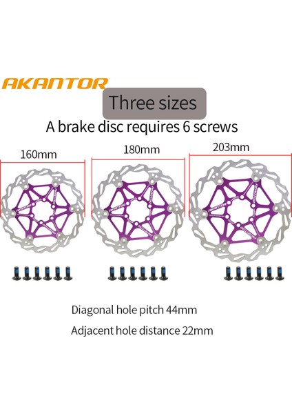 Gümüş 160MM Tarzı Akantor Bisiklet Soğutmalı Fren Diskleri Mtb Yol Bisikleti Ultralig Paslanmaz Çelik Fren Diski mm Yüzen Rotor Bisiklet Diski (Yurt Dışından)