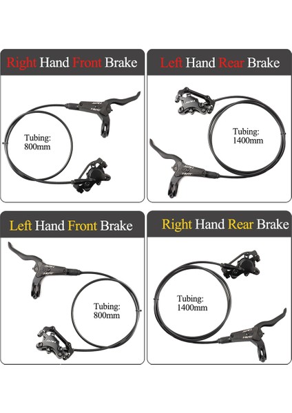 180MM Sağ Ön Stil Nutt Mtb Bisiklet Hidrolik Yağ Disk Fren Seti Rt Rotor Kaliper Sağ Ön Sol Arka Bisiklet Scooter Bisiklet Parçaları (Yurt Dışından)