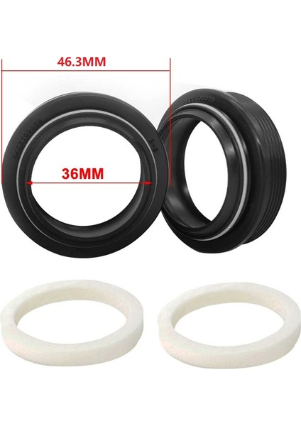 Kenar Stiliyle 36MM Bisiklet Ön Çatal Toz Contası Çatal Yağ Contaları Dt Rs1 Sıd Foxrockshoxmagurax-Fusionmanitou (Yurt Dışından)