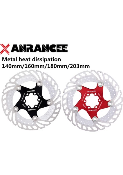 Normal 140MM Siyah Stil Anrancee Dağ Bisikleti Soğutma Disk Fren Yüzen Pedallar Cıvata Serinletme Bisiklet Rotoru Vs RT99 RT86 (Yurt Dışından)