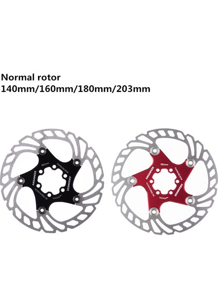 Normal 140MM Siyah Stil Anrancee Dağ Bisikleti Soğutma Disk Fren Yüzen Pedallar Cıvata Serinletme Bisiklet Rotoru Vs RT99 RT86 (Yurt Dışından)