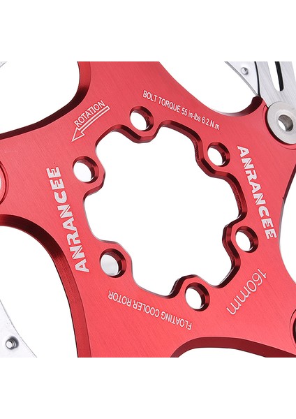 Normal 140MM Siyah Stil Anrancee Dağ Bisikleti Soğutma Disk Fren Yüzen Pedallar Cıvata Serinletme Bisiklet Rotoru Vs RT99 RT86 (Yurt Dışından)