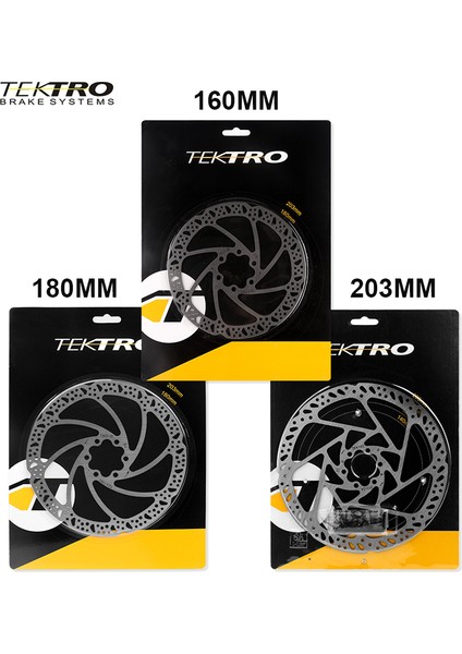 1 Adet 203MM Tarzı Tektro Bisiklet Hidrolik Disk Fren Rotoru mm Dağ Bisikleti Isı Dağılımı Fren Diski Için (Yurt Dışından)