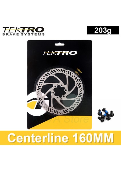 1 Adet 203MM Tarzı Tektro Bisiklet Hidrolik Disk Fren Rotoru mm Dağ Bisikleti Isı Dağılımı Fren Diski Için (Yurt Dışından)