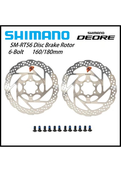 RT56-160MM 1 Adet Stili RT56 Dağ Bisikleti Disk Fren Rotoru Deore Rtt Civata Verimli Soğutma Fren Diski Bisiklet Aksesuarları (Yurt Dışından)