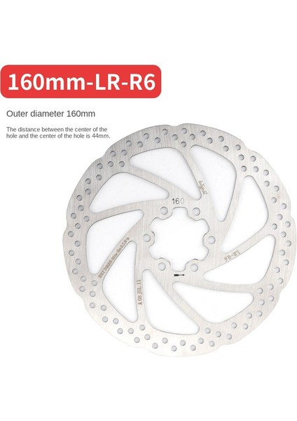 160MM-LR-R6 Tarzı Mtb Dağ Yol Bisikleti Için Bisiklet Parçaları Disk Fren 160 mm Paslanmaz Çelik Rotor Disk (Yurt Dışından)