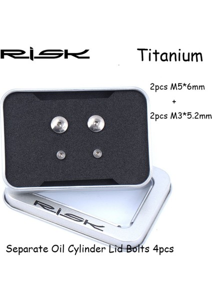 Titanyum-4 Adet Tarzı Risk Titanyum Bisiklet Civataları Bisiklet Kapağı Cıvataları Titanyum Cıvatalar Bisiklet Fren Kolu Disk Sabit Civata Bisiklet Hidrolik Parçaları (Yurt Dışından)