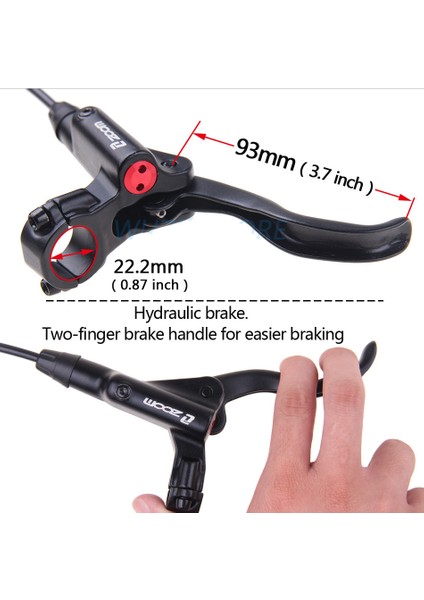 2 Adet 160MM Tarzı Zoom HB-875 Dağ Bisikleti Hidrolik Disk Fren Ön & Arka Bisiklet Fren Mtb Yağ Basınç Fren Kaliper (Yurt Dışından)